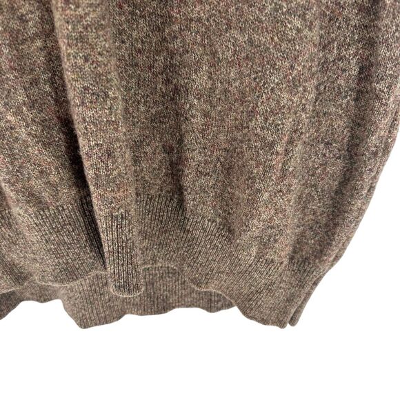 LL Bean Sweater Vest Mens XL Brown Lambswool Scotland Vintage Grandpa Academia - Picture 8 of 12